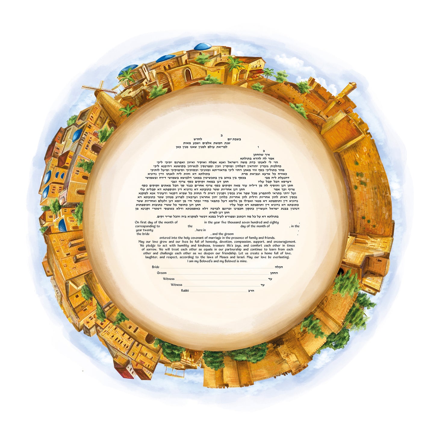 Jerusalem Ketubah