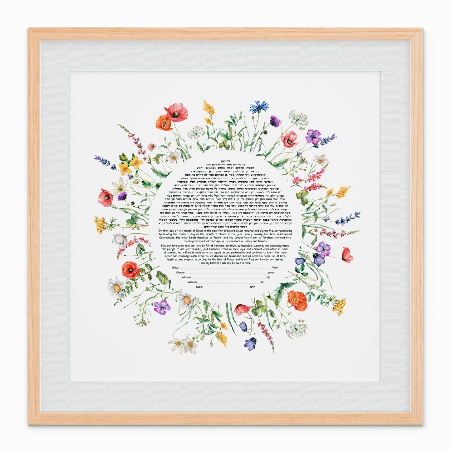 Spring Flowers Ketubah