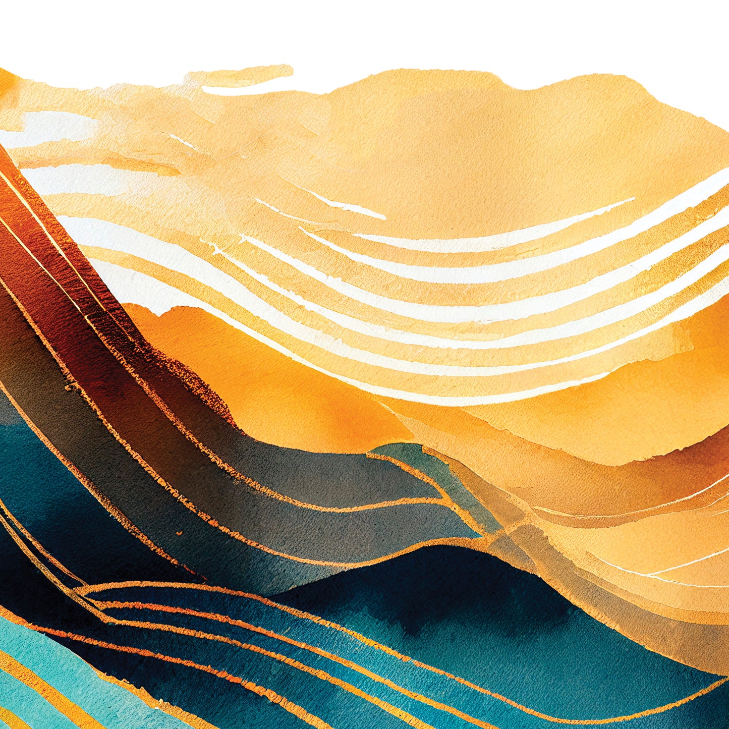 Modern Art Wave Ketubah