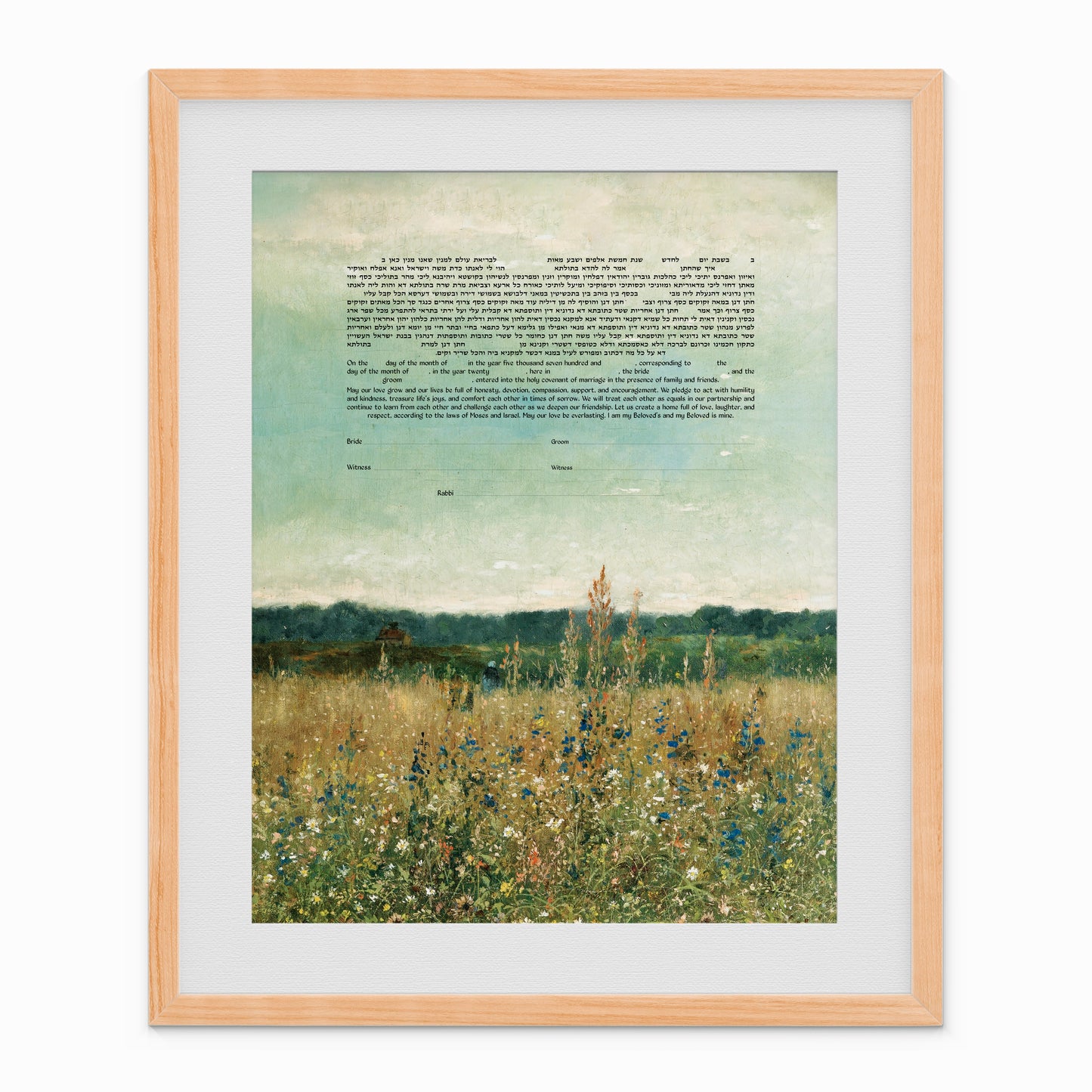 Vintage Wildflower Field Ketubah