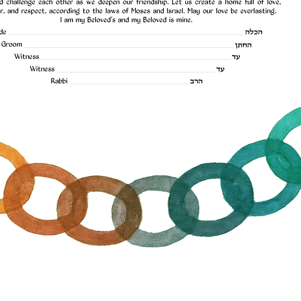 Bound Together Rings Ketubah