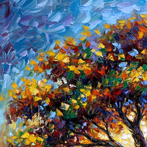 Colorful Tree of Life Ketubah – Impressionist Design