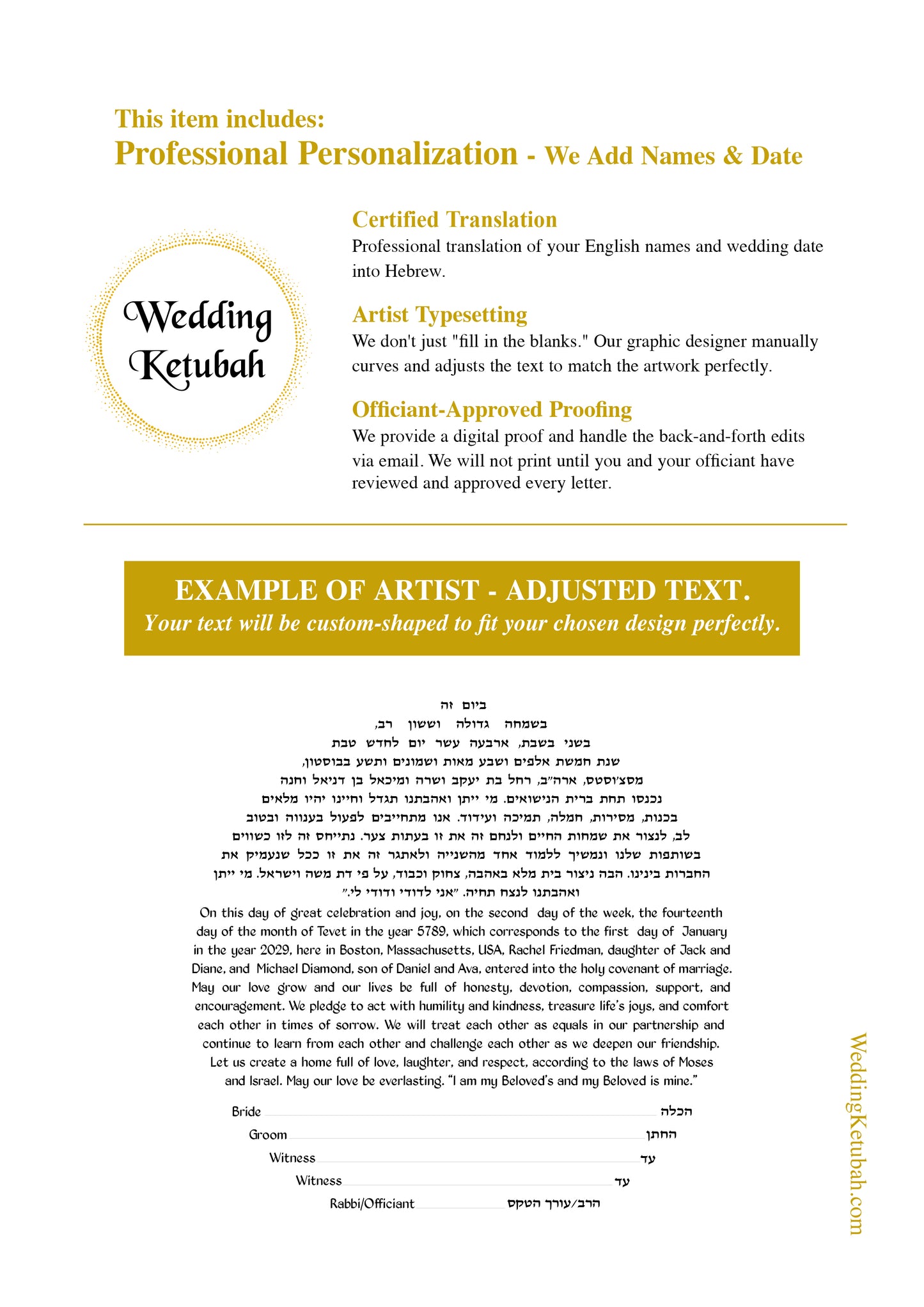 Spring Flowers Ketubah