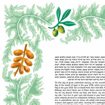 Fruits of Israel Ketubah
