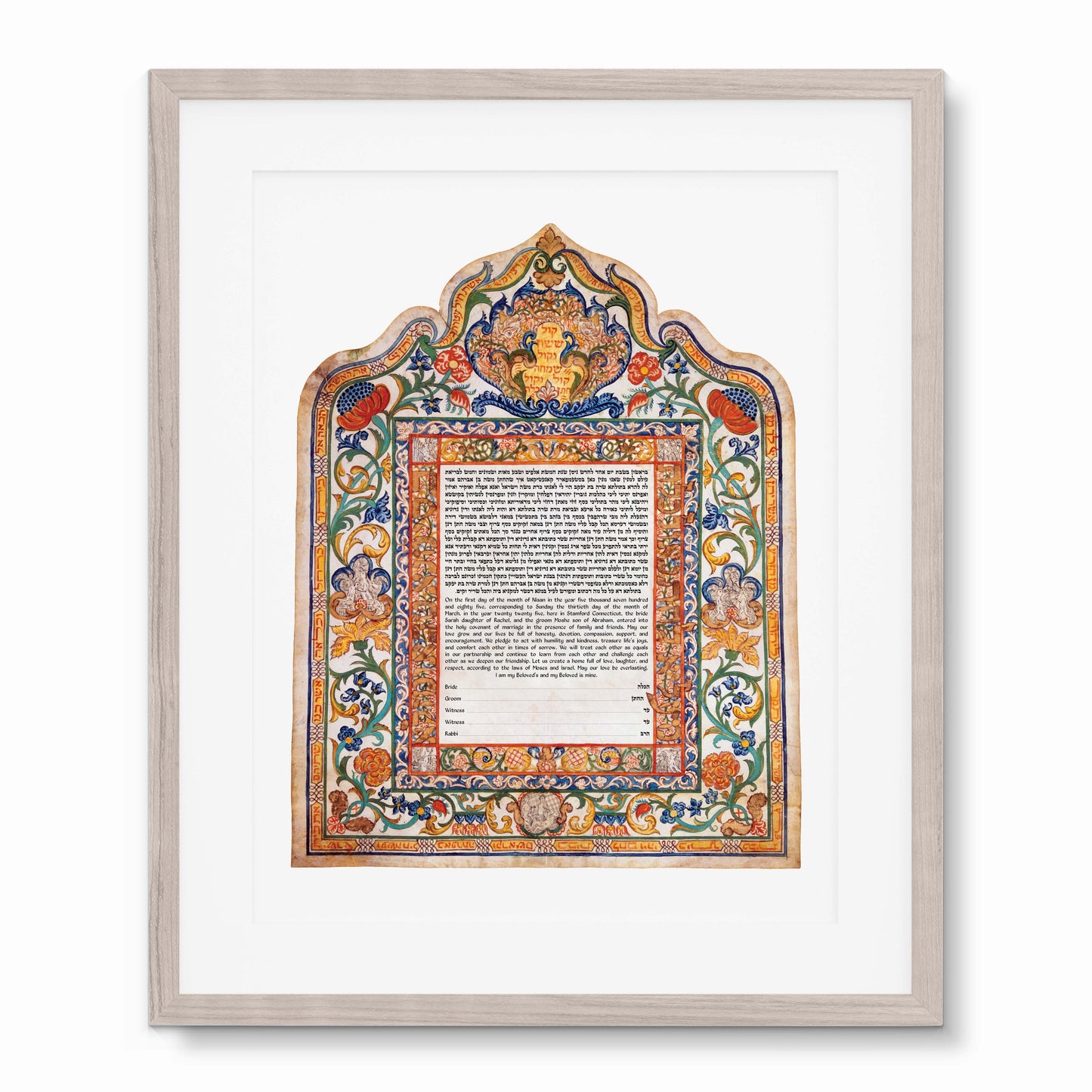Ketubah. Trieste, Italy. 1774