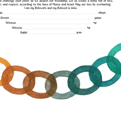 Bound Together Rings Ketubah
