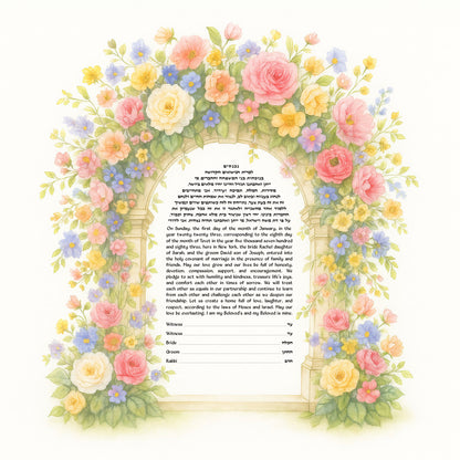 Floral Canopy Ketubah