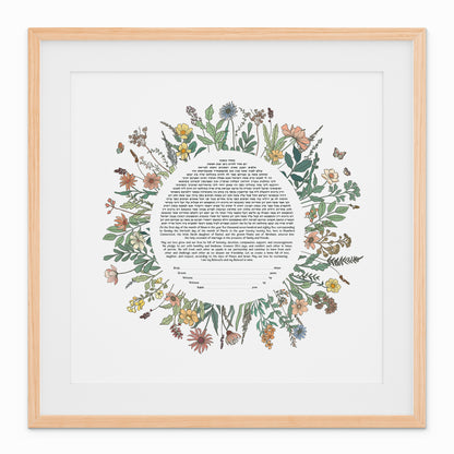 Vintage Flowers Ketubah