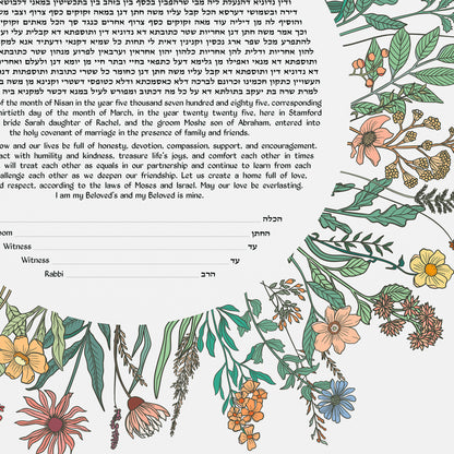 Vintage Flowers Ketubah