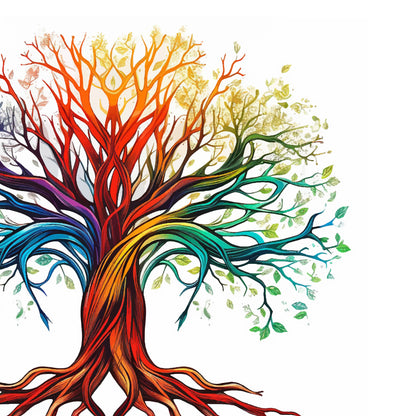 Twisting Harmony Ketubah Tree