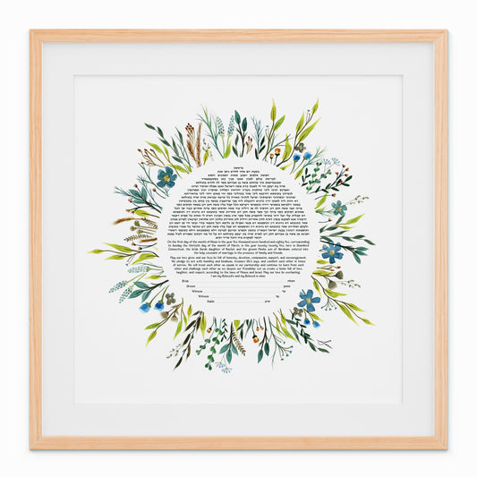 Winter Flowers Ketubah