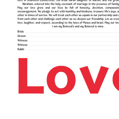 Just Love Ketubah