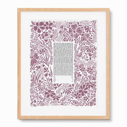 Modern Wildflower Garden Ketubah