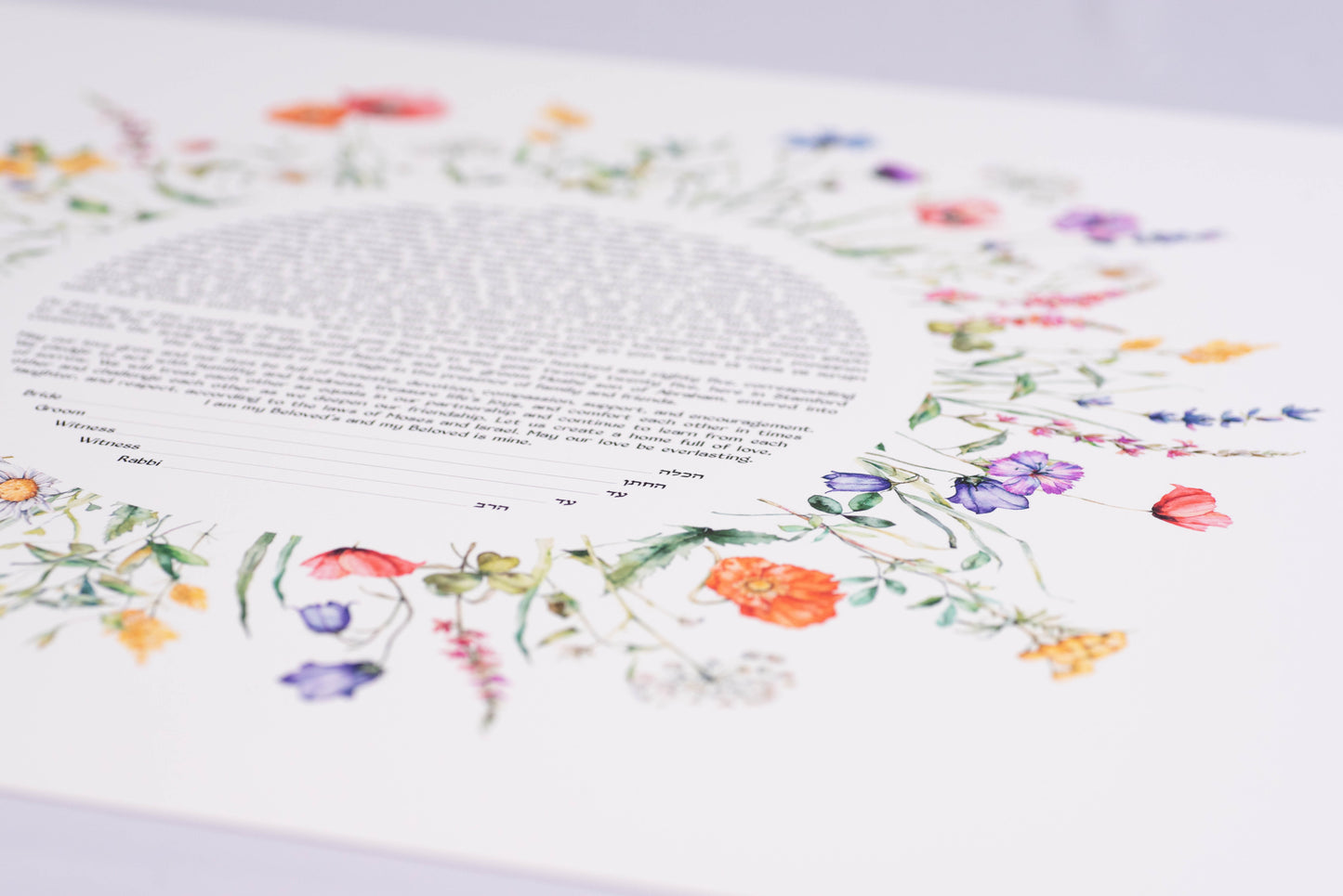 Spring Flowers Ketubah