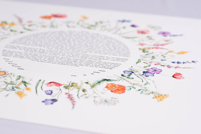 Spring Flowers Ketubah