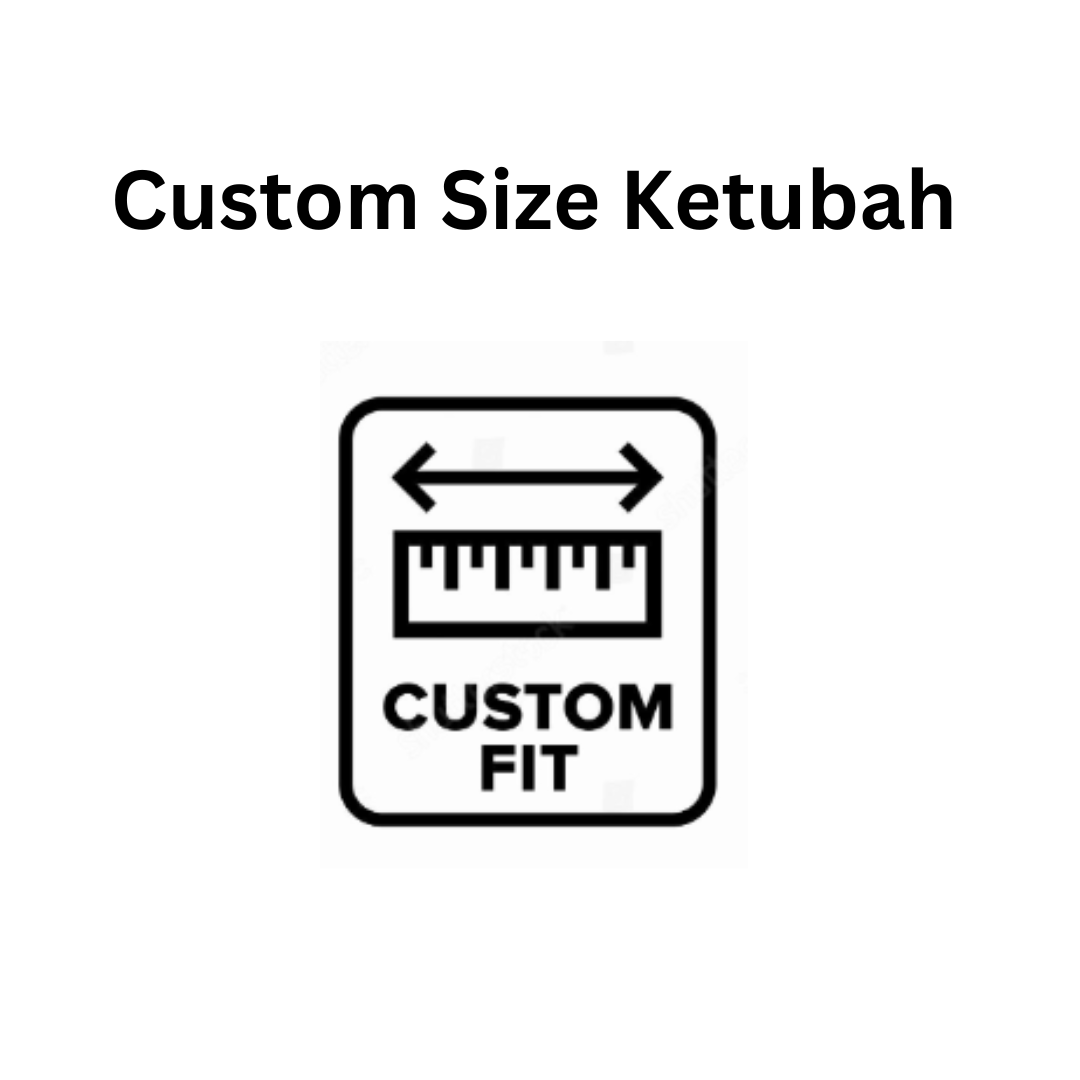 Customizable Ketubah Size Service