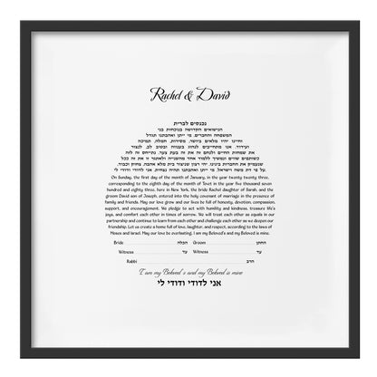 DIY Ketubah Circular Text 