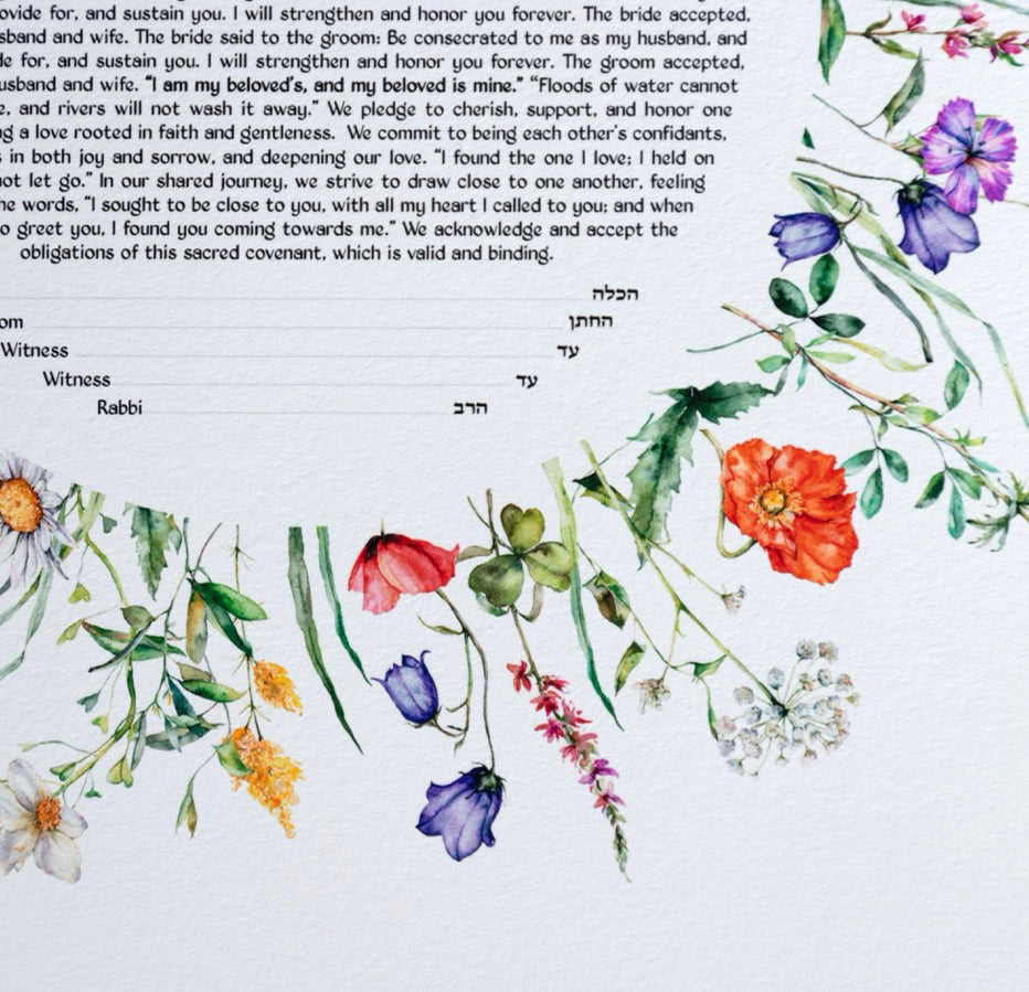 Spring Flowers Ketubah