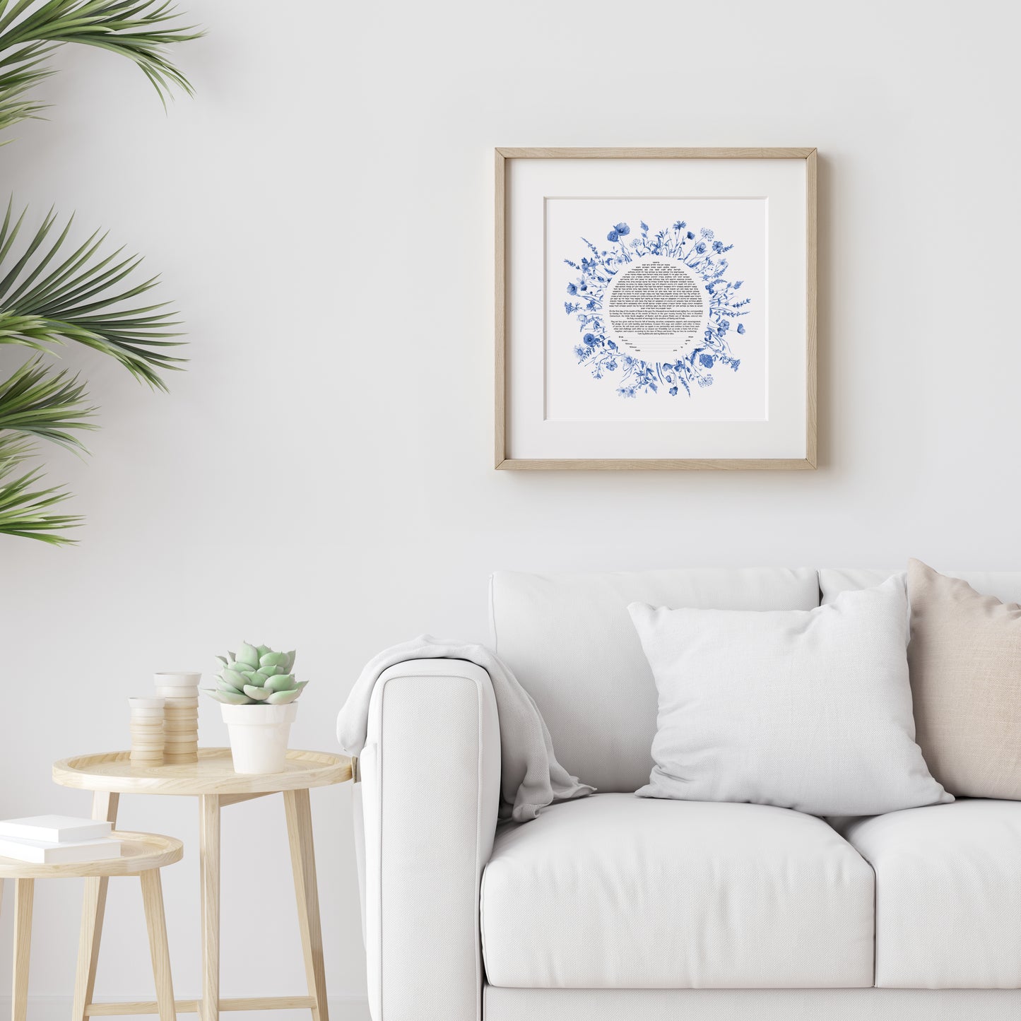 Blue Spring Flowers Ketubah