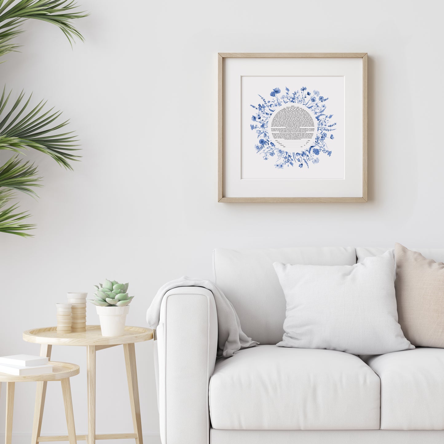 Blue Spring Flowers Ketubah