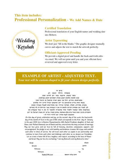 Spring Flowers Ketubah