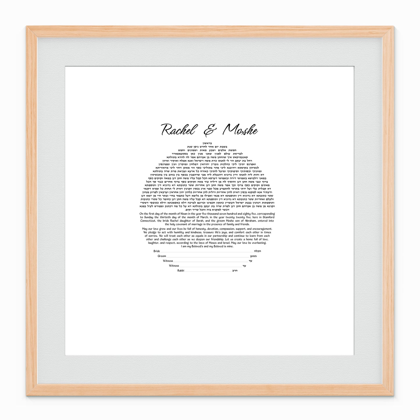 DIY Ketubah Circular Text 