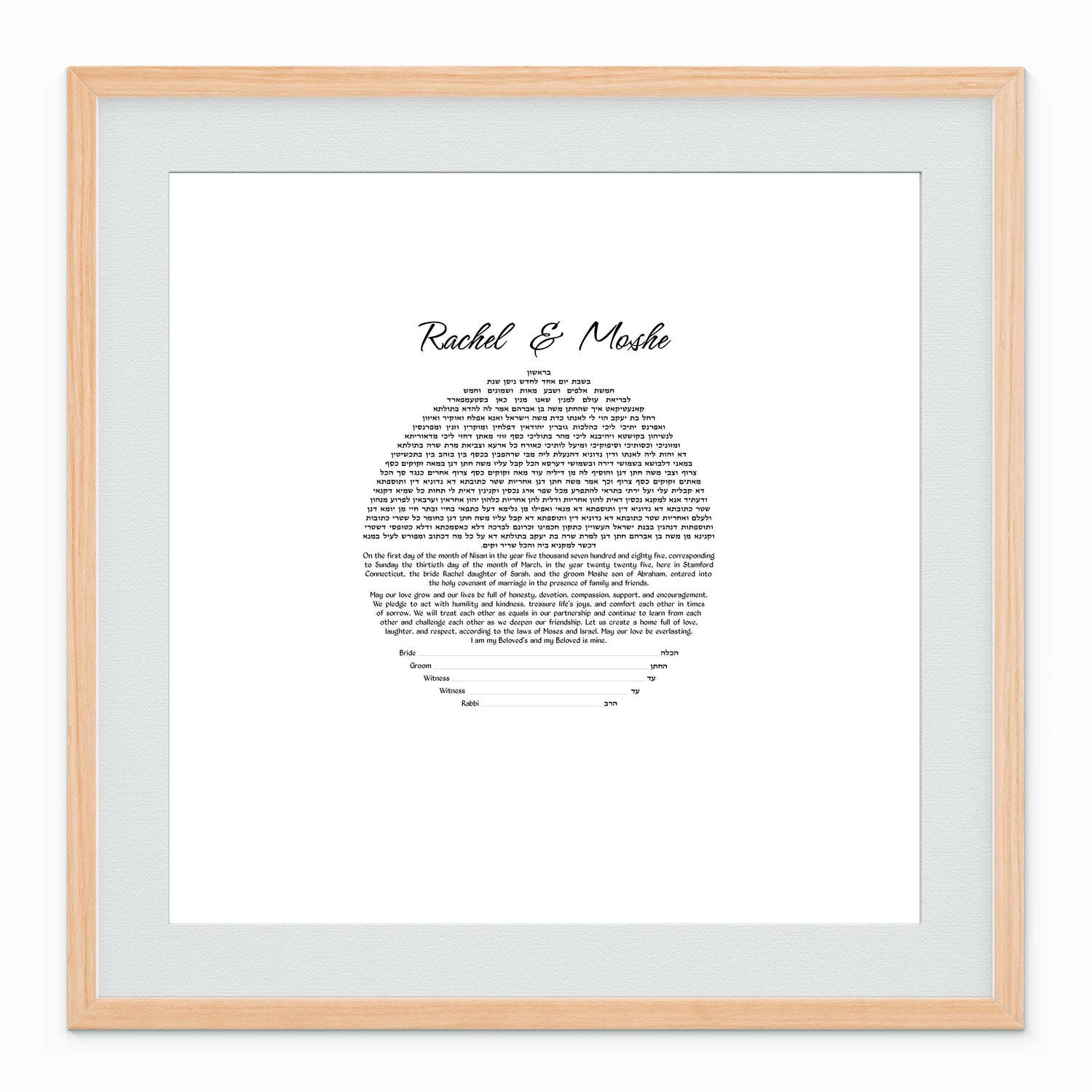 DIY Ketubah Circular Text 