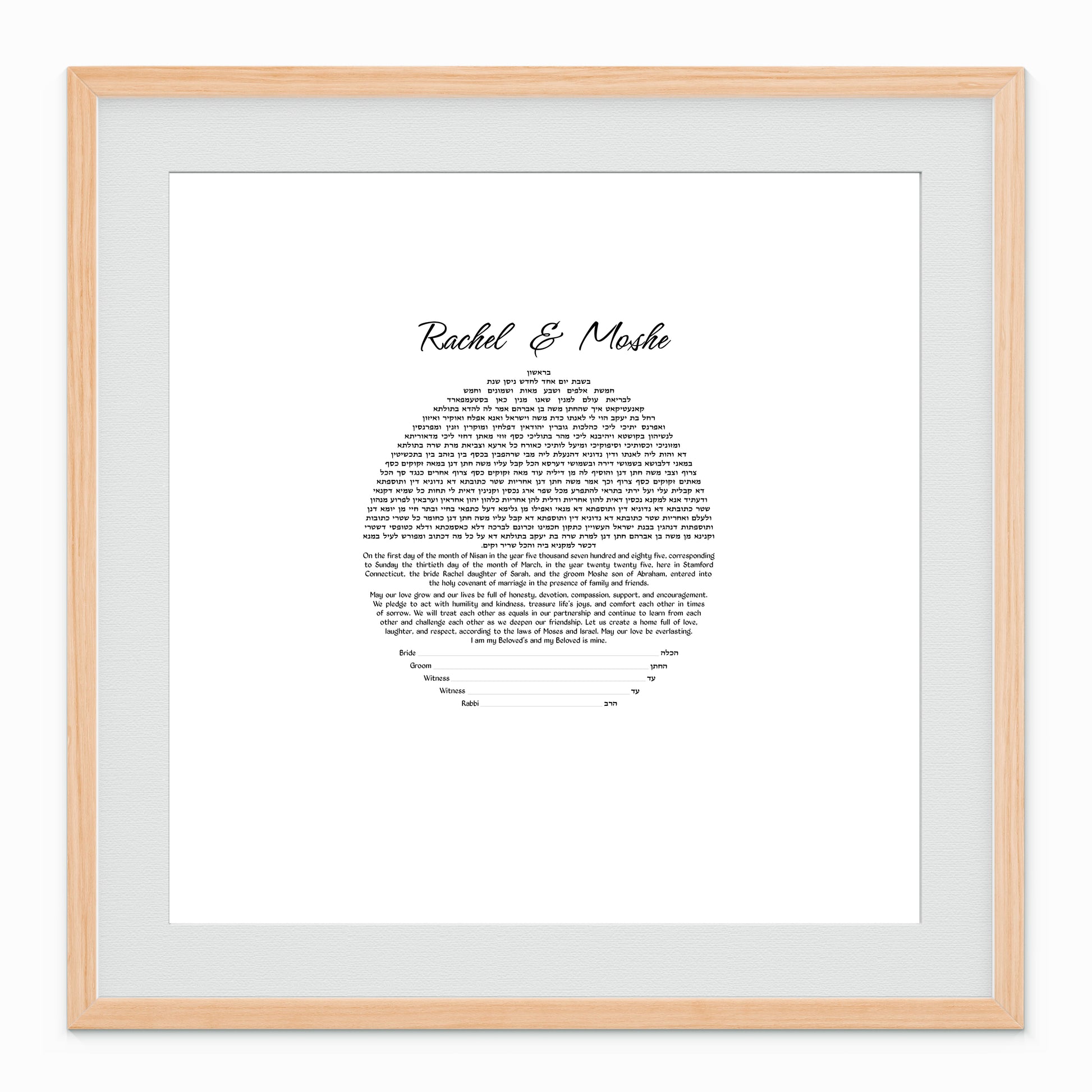 DIY Ketubah Circular Text 