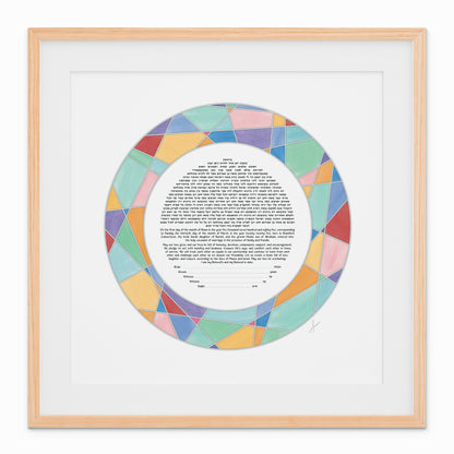 Stained Glass Ketubah Painting